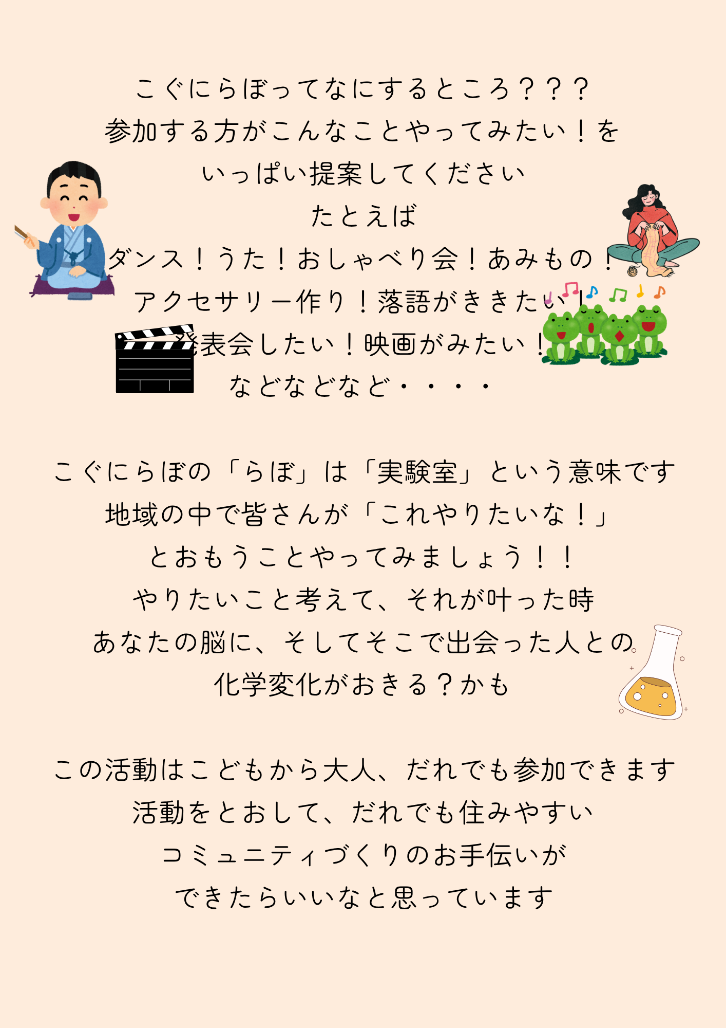 こぐにらぼの活動内容のご案内