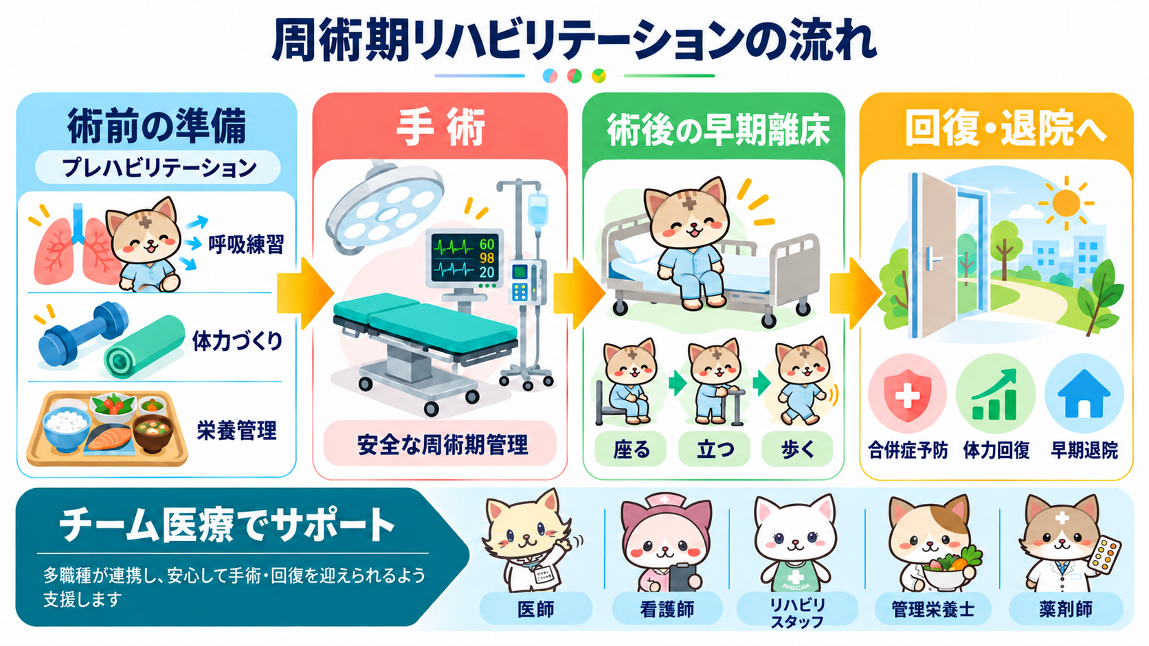 手術前からスタート！消化器外科が取り組む「周術期リハビリテーション」で早期回復を目指す